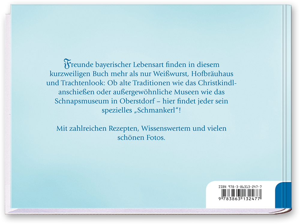 Bayern Regionalia Region entdecken Cover Buch Rückseite Tosa Onlineshop
