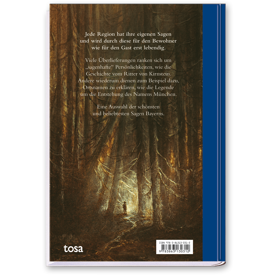 Bayrische Sagen Regionalia Geschichte und Sagen Cover Buch Rückseite Tosa Onlineshop