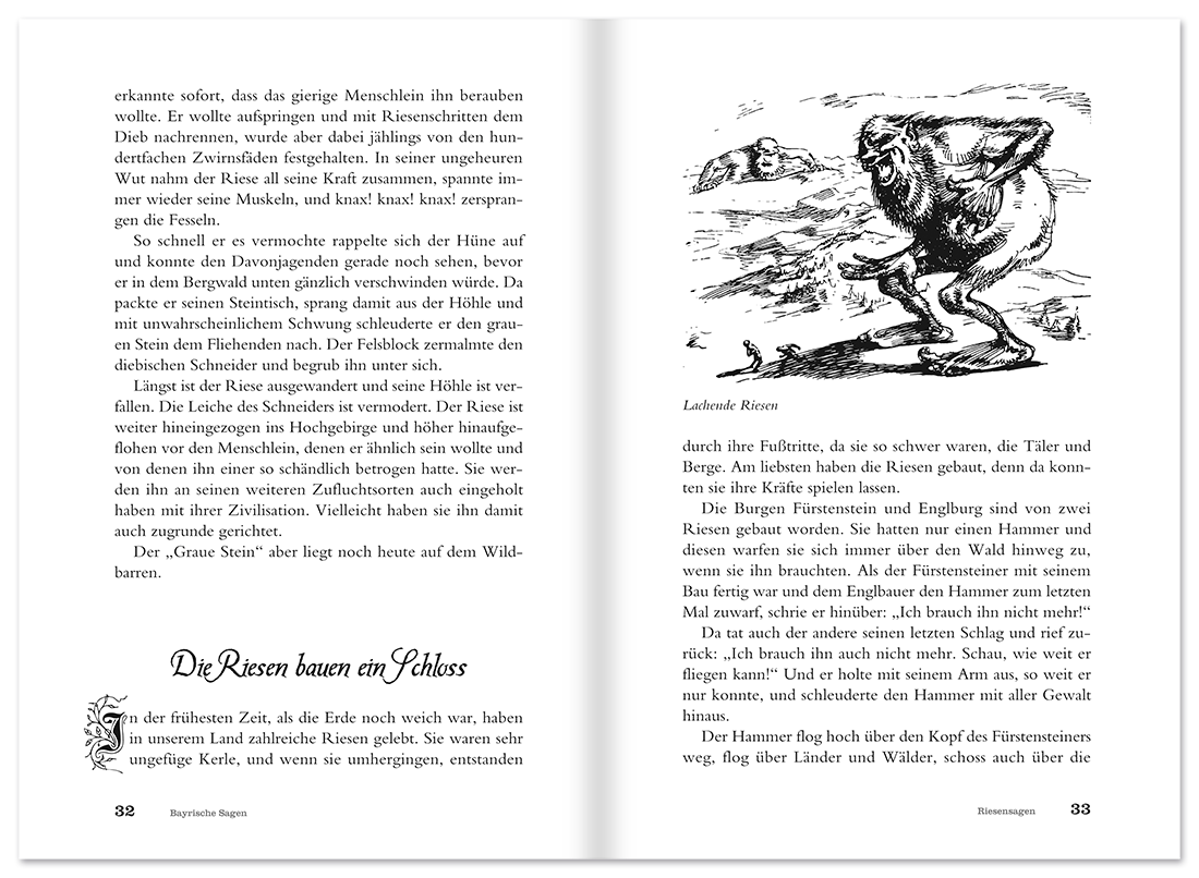 Bayrische Sagen Regionalia Geschichte und Sagen Leseprobe S32–33 Tosa Onlineshop