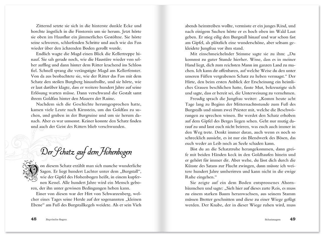 Bayrische Sagen Regionalia Geschichte und Sagen Leseprobe S48–49 Tosa Onlineshop
