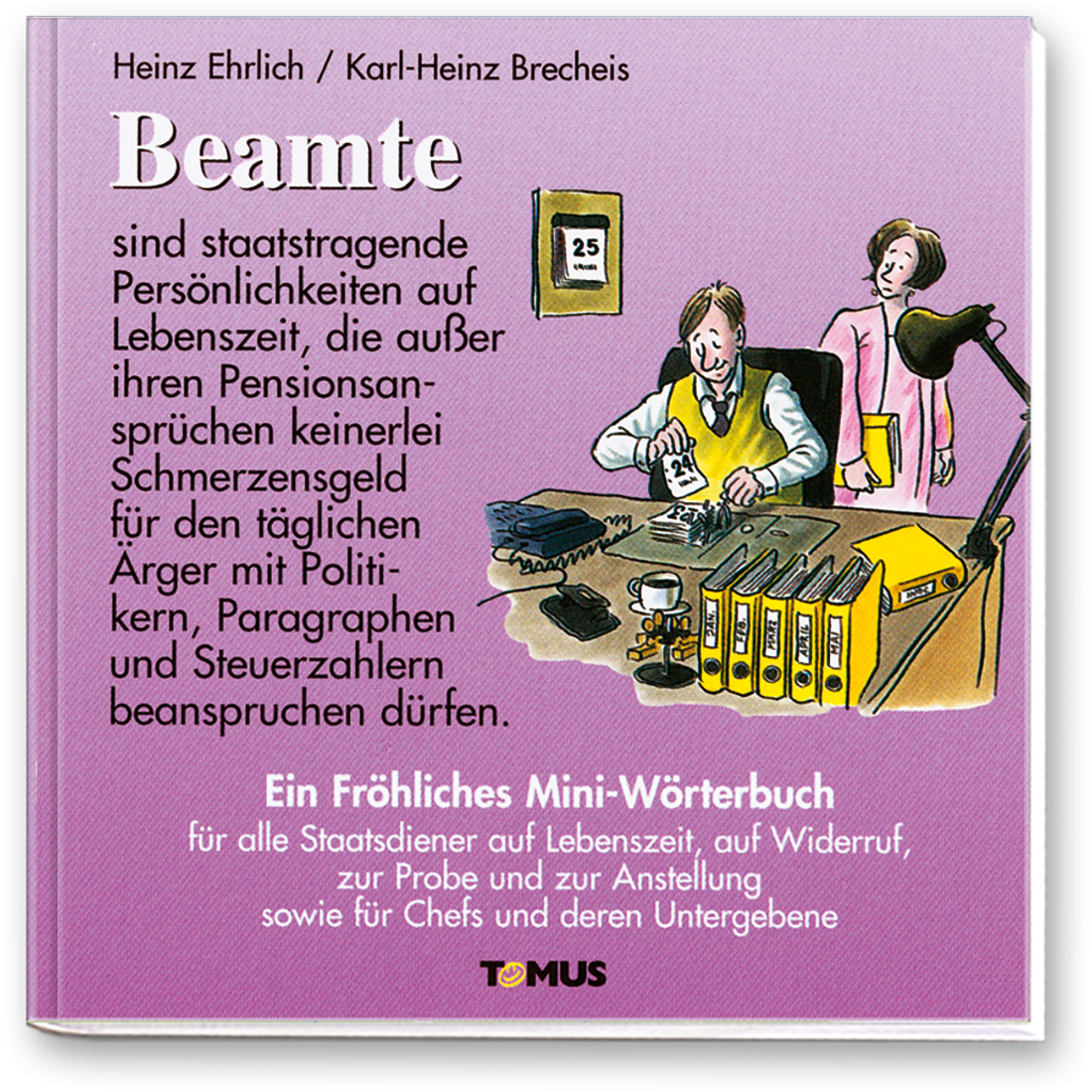 Beamte Geschenkbuch Humor Mini-Wörterbuch Cover Buch Vorderseite TOMUS Verlag Onlineshop