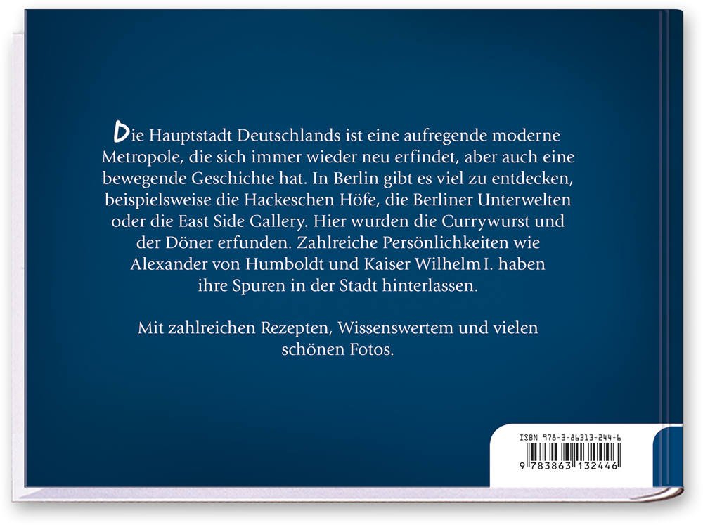 Berlin Regionalia Region entdecken Cover Buch Rückseite Tosa Onlineshop