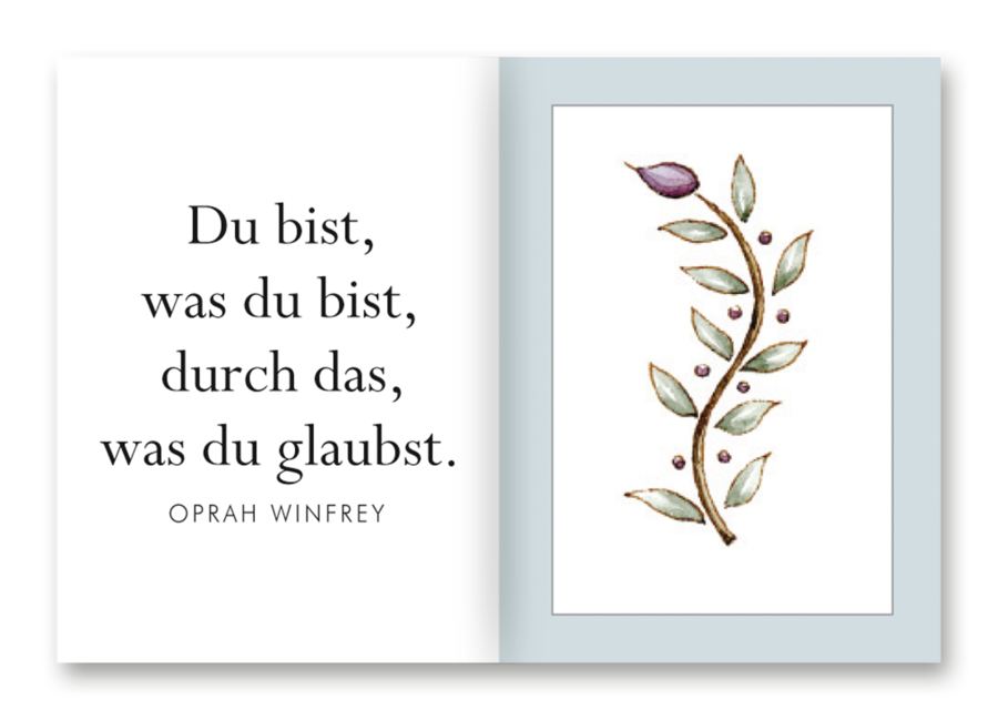 Besinnung Geschenkbuch Handgefertigtes Miniaturbuch Leseprobe S145–146 EDITION XXS Onlineshop