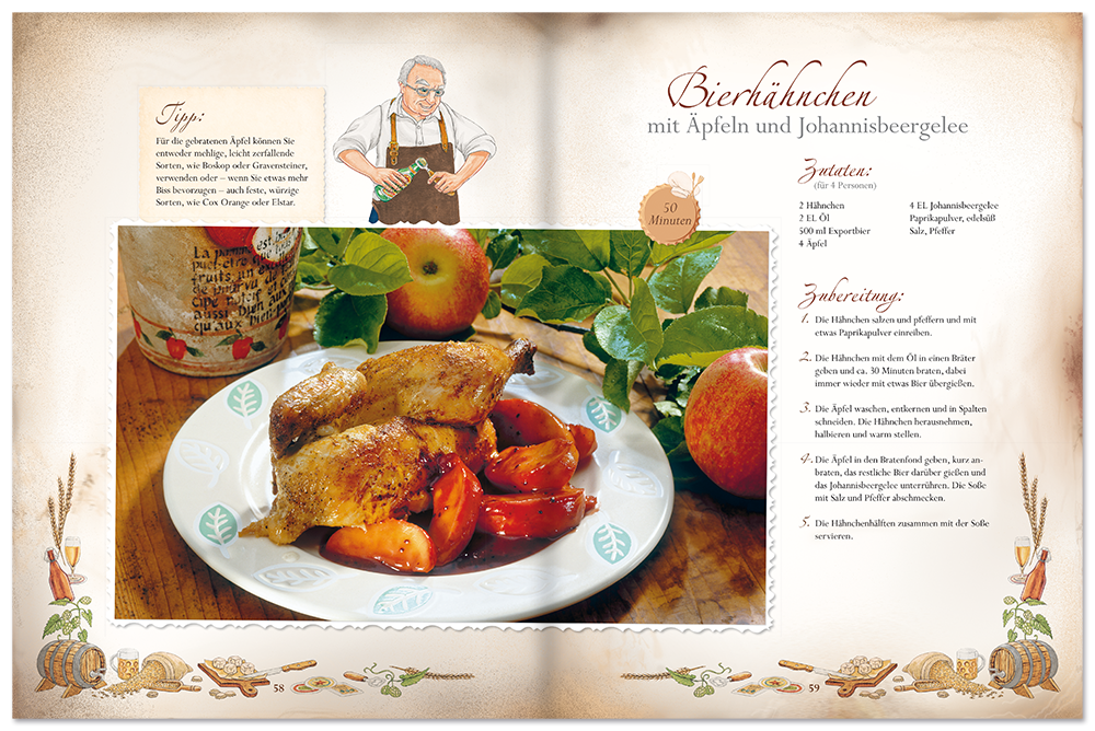 Bierrezepte ohne Schnickschnack Kochbuch Bierrezepte zum selberbrauen Leseprobe S58-59 EDITION XXL Onlineshop