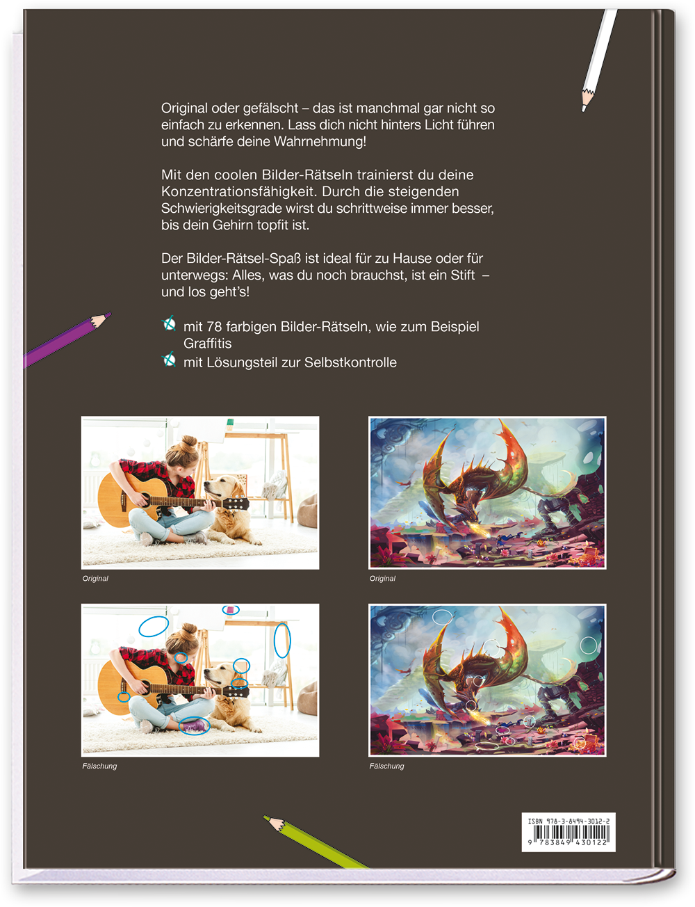 Bilder-Rätsel-Spaß für Kids Kinderbuch Beschäftigung Cover Buch Rückseite Neuer Favorit Verlag Onlineshop