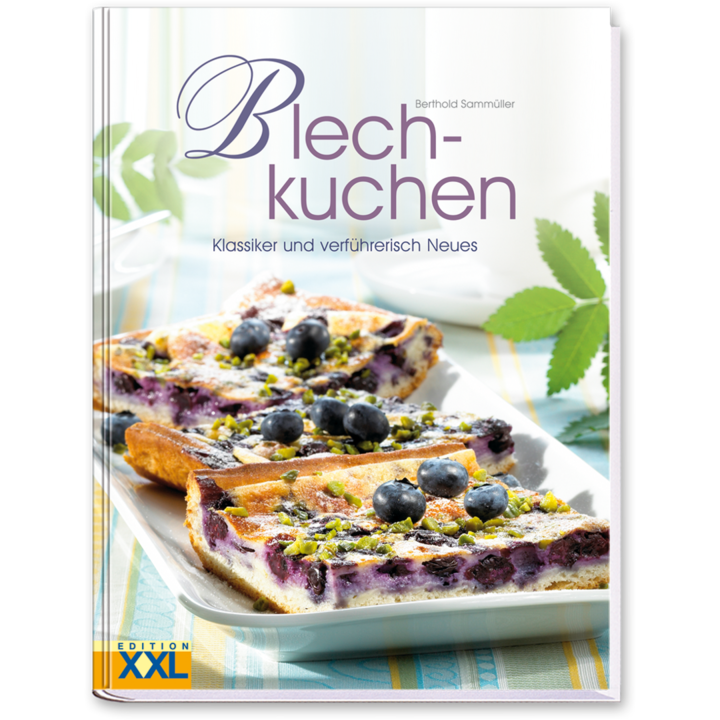 Blechkuchen Backbuch Rezepte für Blechkuchen Cover Vorderseite EDITION XXL Onlineshop