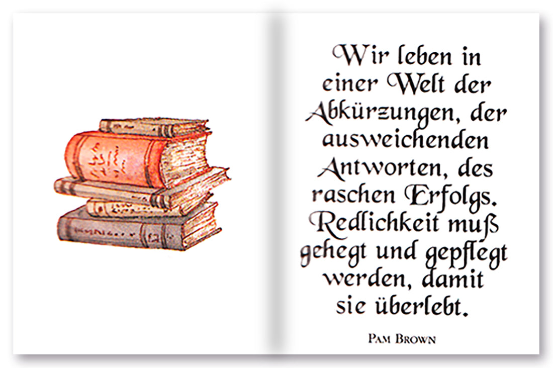 Bleib dir treu Geschenkbuch Handgefertigtes Miniaturbuch Leseprobe S156–157 EDITION XXS Onlineshop