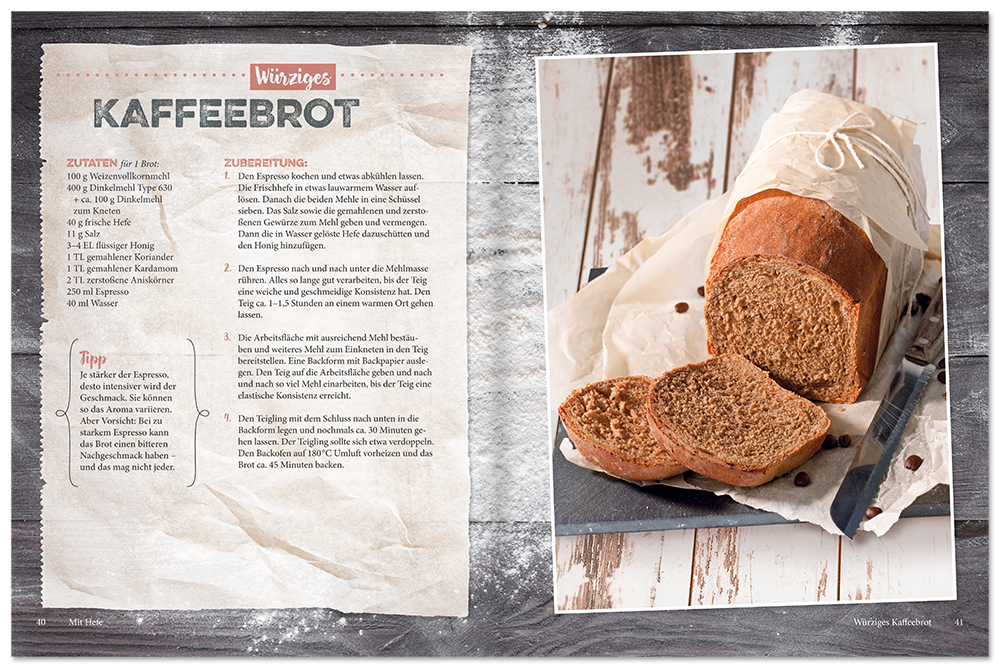 Brot backen Brotbackbuch brot selber backen mit Brotrezepten Leseprobe S40-41 Edition XXL Onlineshop