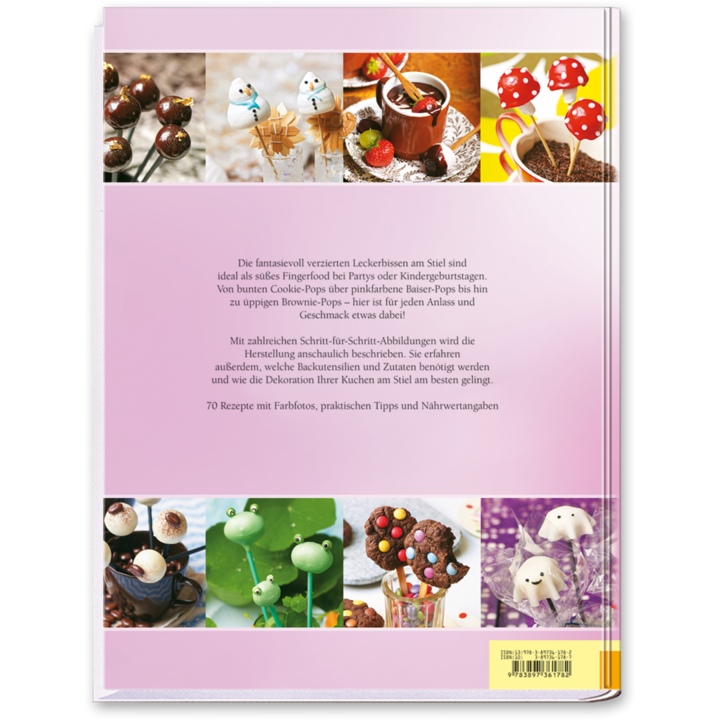 Cakepops Backbuch Kuchen und Kekse am Stiel Cake Pops selber machen Cover Rückseite Edition XXL Onlineshop
