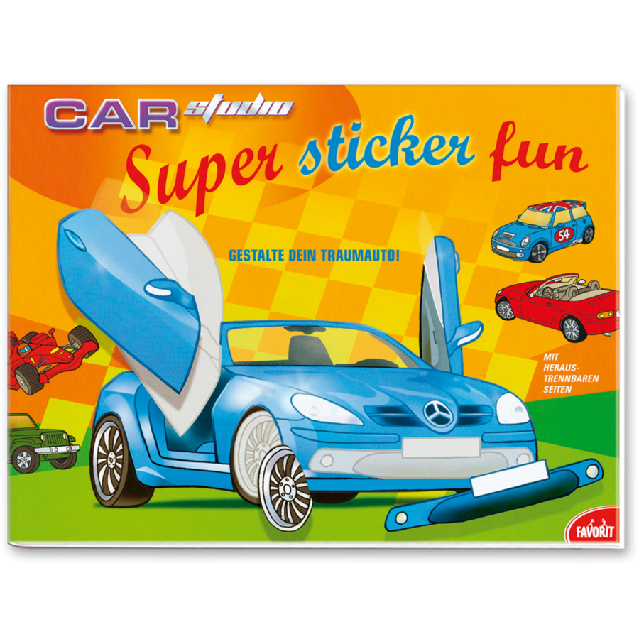 Car Studio – Super Sticker Fun Malbuch Sticker Cover Buch Vorderseite Neuer Favorit Verlag Onlineshop