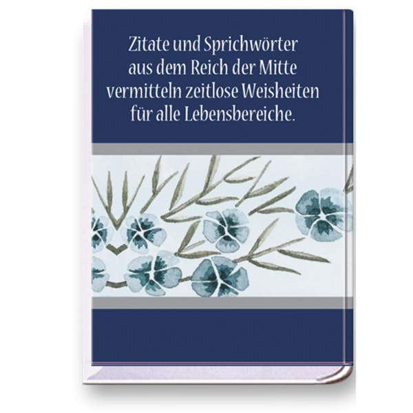 Chinesische Weisheiten Geschenkbuch Handgefertigtes Miniaturbuch Cover Buch Rückseite EDITION XXS Onlineshop