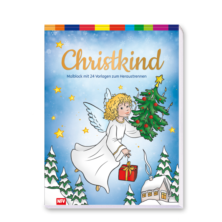 Christkind Malblock Kinder Weihnachten Cover Buch Vorderseite Neuer Favorit Verlag Onlineshop