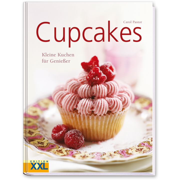 Cupcakes Backbuch Cupcakes Rezepte einfach Cupcake Rezeptbuch Cover Vorderseite Edition XXL Onlineshop