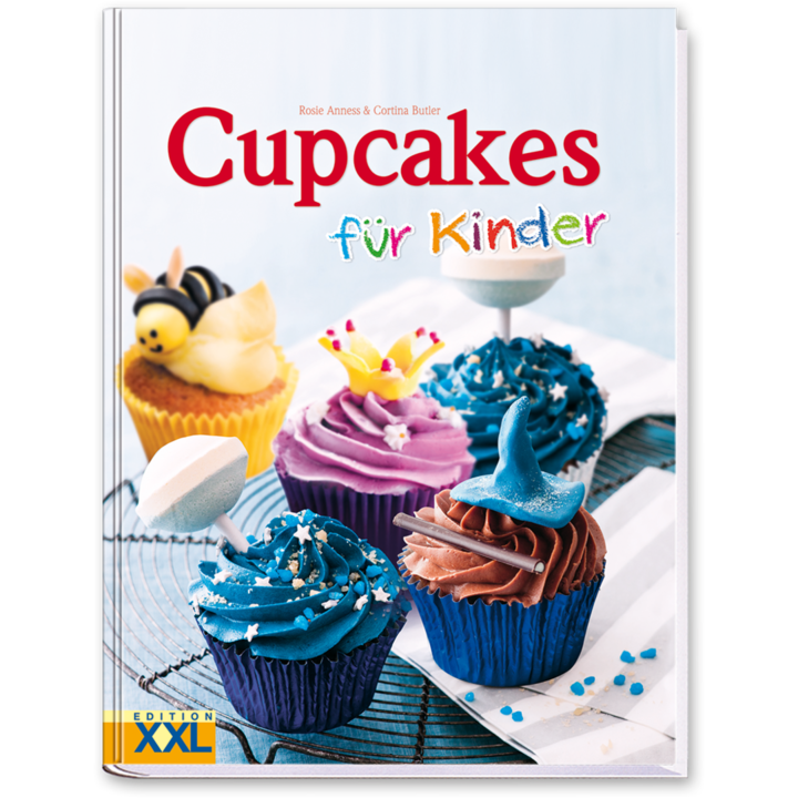 Cupcakes für Kinder leckere Cupcakes selber machen Rezeptbuch Cover Vorderseite Edition XXL Onlineshop