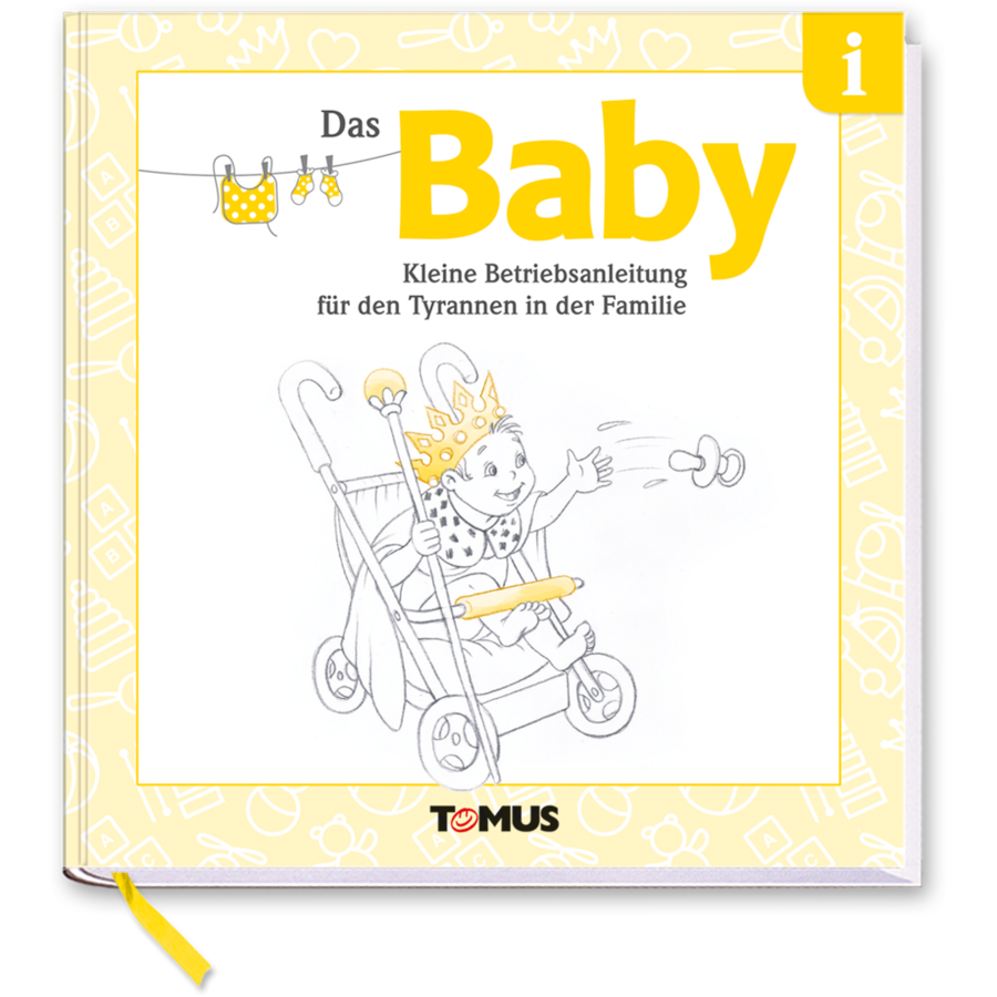 Das Baby Geschenkbuch Lustiges Geschenkbuch Baby Cover Buch Vorderseite TOMUS Verlag Onlineshop