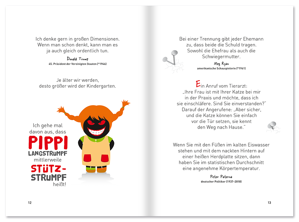 Das beste aus 10 Jahren Schwarzer Humor die besten Sprüche, Witze und Zitate Leseprobe S12-13 Edition XXL Onlineshop