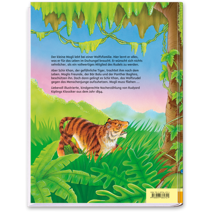 Das Dschungelbuch Kinderbuch Kinderbücher zum Vorlesen Cover Rückseite Edition XXL Onlineshop