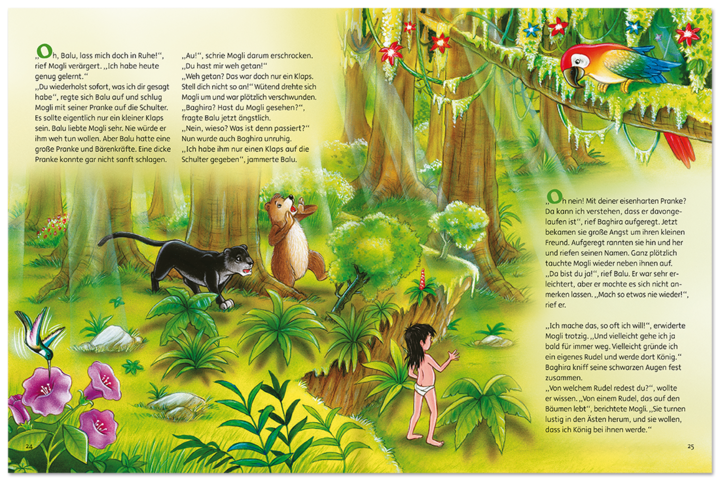 Das Dschungelbuch Kinderbuch Kinderbücher zum Vorlesen Leseprobe S24-25 Edition XXL Onlineshop