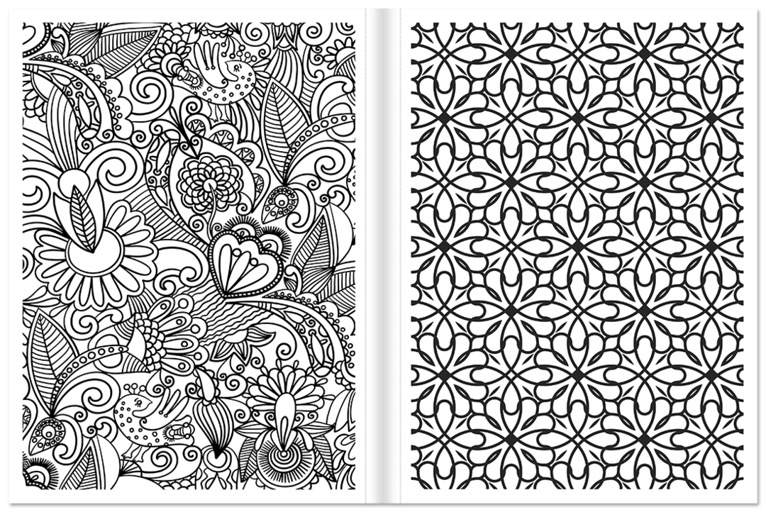 Das Entspannungs-Malbuch für Erwachsene Malbuch Malvorlagen  Malen Leseprobe S56–57 Tosa Onlineshop