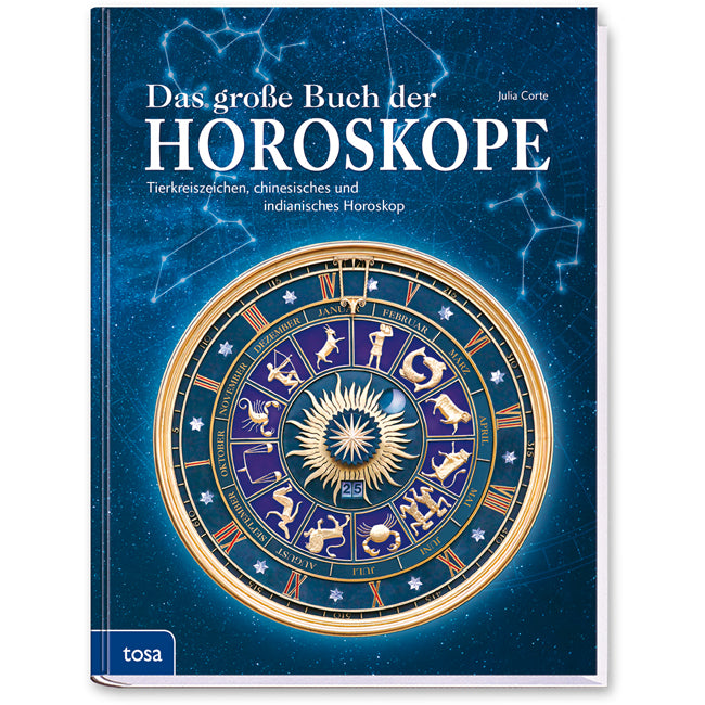Das große Buch der Horoskope Sachbuch Sternzeichen Astrologie Cover Buch Vorderseite Tosa Onlineshop