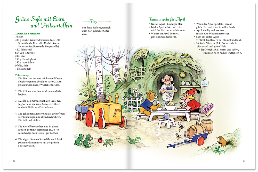 Das große Fritz Baumgarten Frühlingsbuch Nostalgie Ganze Familie Leseprobe S20–21 Titania Verlag Onlineshop