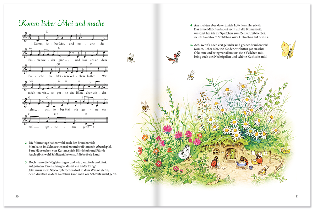 Das große Fritz Baumgarten Frühlingsbuch Nostalgie Ganze Familie Leseprobe S50–51 Titania Verlag Onlineshop