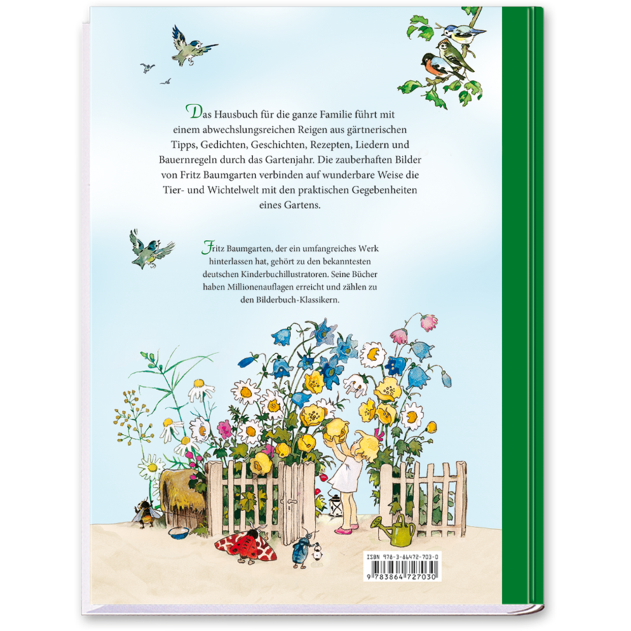 Das große Fritz Baumgarten Gartenbuch Ganze Familie Cover Buch Rückseite Titania Verlag Onlineshop