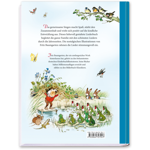 Das große Fritz Baumgarten Liederbuch Nostalgie Ganze Familie Cover Buch Rückseite Titania Verlag Onlineshop