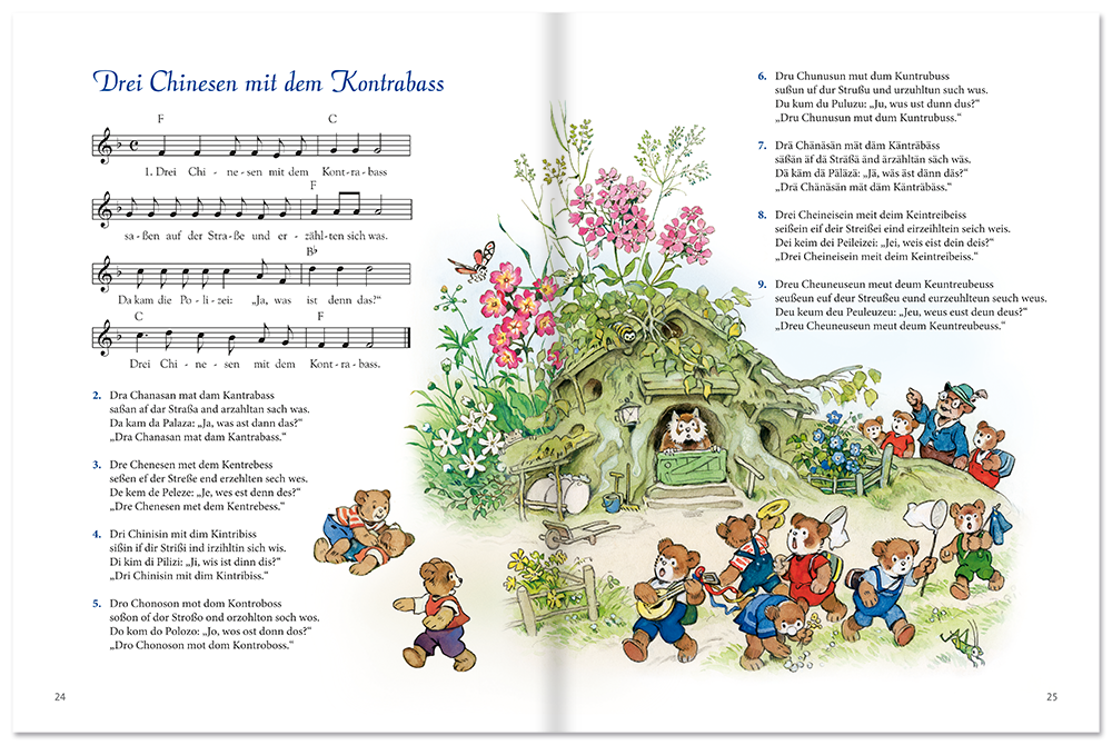 Das große Fritz Baumgarten Liederbuch Ganze Familie Leseprobe S24–25 Titania Verlag Onlineshop