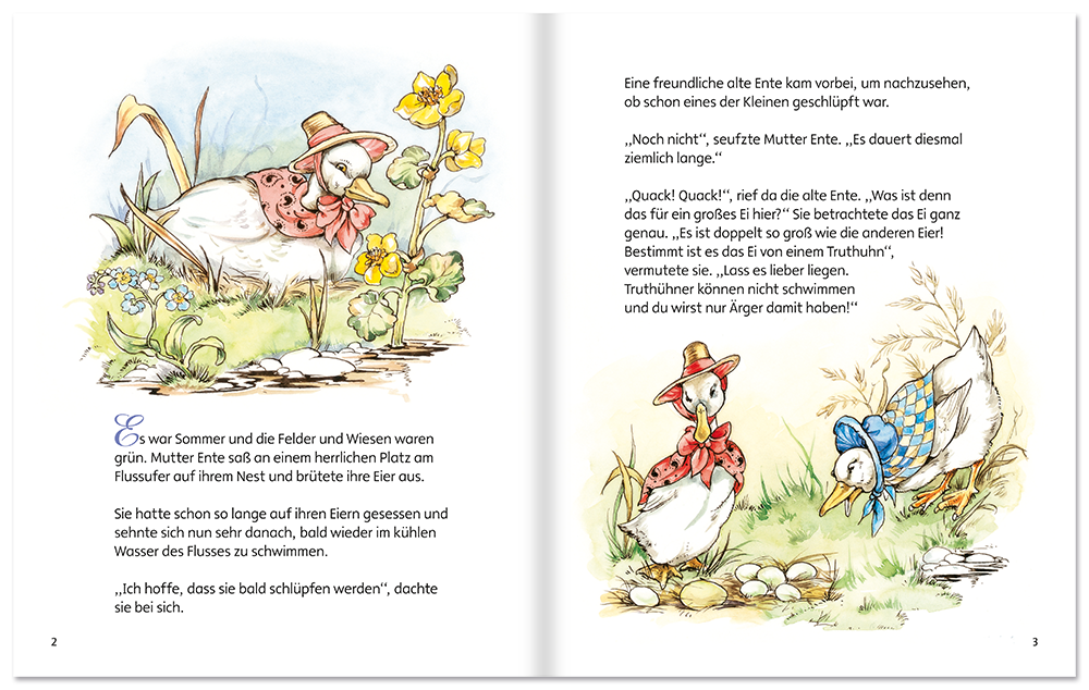 Das hässliche Entlein Kinderbuch Märchen Geschichten Leseprobe S2–3 Neuer Favorit Verlag Onlineshop