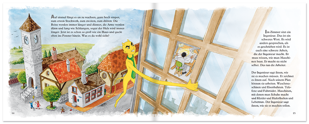 Das Neidteufelchen Nostalgie Bilderbuch Vorlesebuch Leseprobe S14–15 Titania Verlag Onlineshop