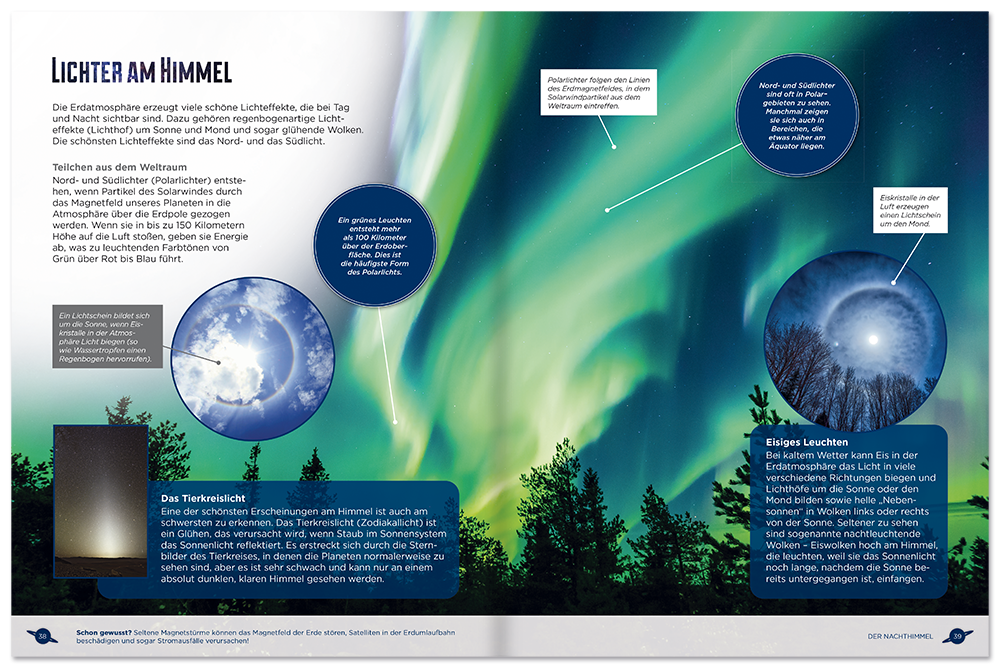 Das Weltall Kinderbuch spannende Fakten über das Universum Leseprobe S38-39 Edition XXL Onlineshop