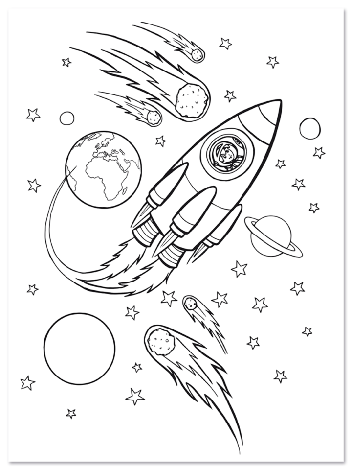 Das Weltall Malblock Kinder Astronaut Leseprobe S5 Neuer Favorit Verlag Onlineshop