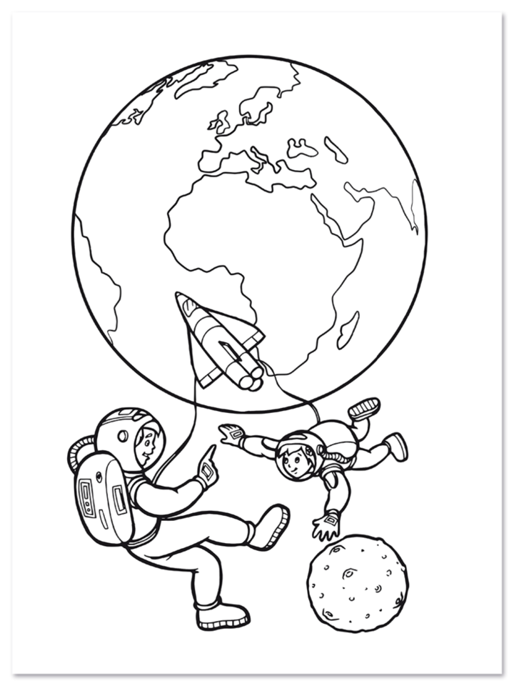 Das Weltall Malblock Kinder Astronaut Leseprobe S8 Neuer Favorit Verlag Onlineshop