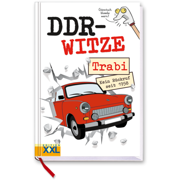 DDR-Witze Buch Schwarzer Humor Ossi Witze aus der DDR Cover Vorderseite Edition XXL Onlineshop