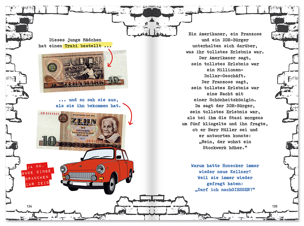 DDR-Witze Buch Schwarzer Humor Ossi Witze aus der DDR Leseprobe S134-135 Edition XXL Onlineshop