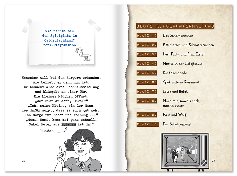 DDR-Witze Buch Schwarzer Humor Ossi Witze aus der DDR Leseprobe S24-25 Edition XXL Onlineshop