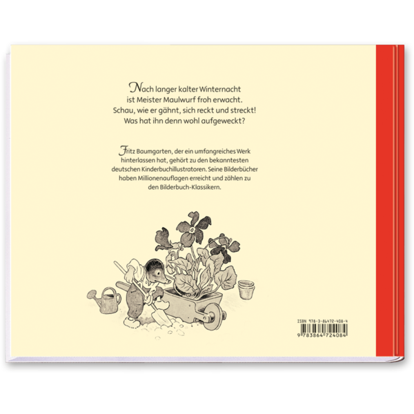 Der Frühling ist da Nostalgie Bilderbuch Fritz Baumgarten Cover Rückseite Titania Verlag Onlineshop