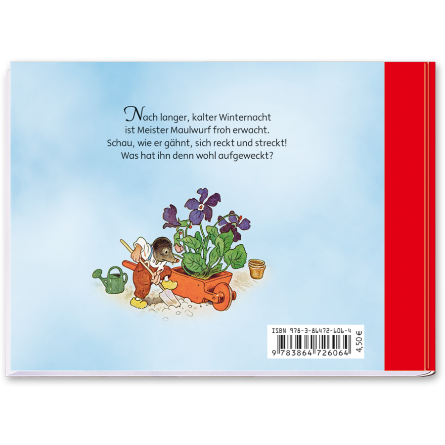 Der Frühling ist da Nostalgie Mini Bilderbuch Fritz Baumgarten Cover Rückseite Titania Verlag Onlineshop