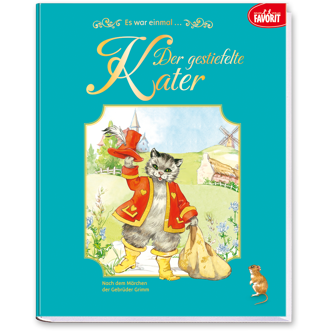 Der gestiefelte Kater Grimms Märchen Kinder Cover Vorderseite EDITION XXL Onlineshop