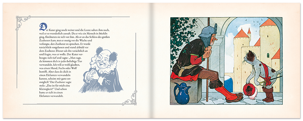 Der gestiefelte Kater Grimms Märchen Nostalgie Leseprobe S16–17 Titania Verlag Onlineshop