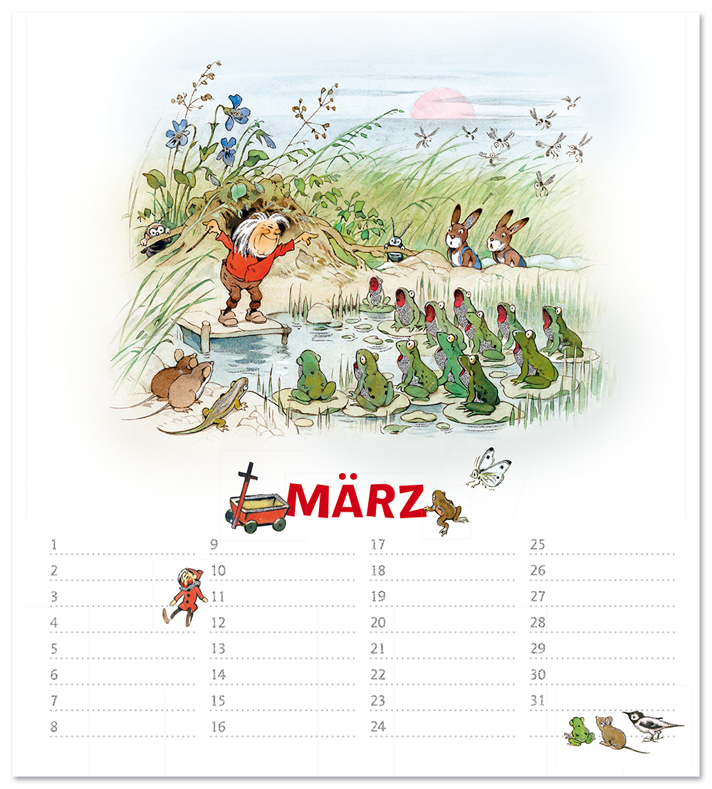 Der immerwährende Geburtstags-Kalender Fritz Baumgarten Leseprobe März Titania Verlag Onlineshop