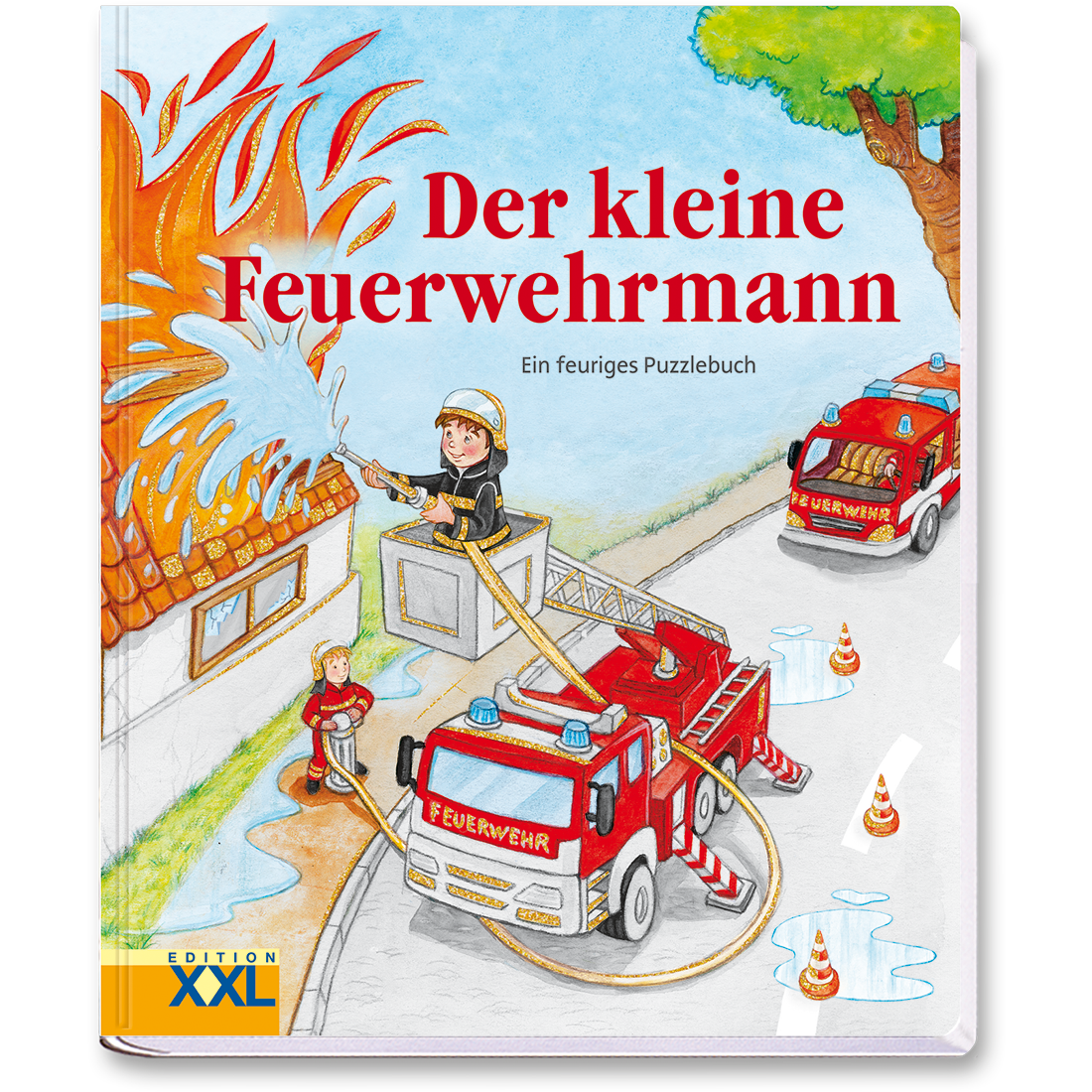 Der kleine Feuerwehrmann Puzzlebuch Kinder Cover Vorderseite EDITION XXL Onlineshop