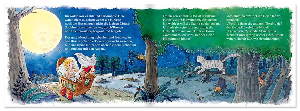 Der kleine Häwelmann Mini NostalgieLeseprobe S14–15 Titania Verlag Onlineshop