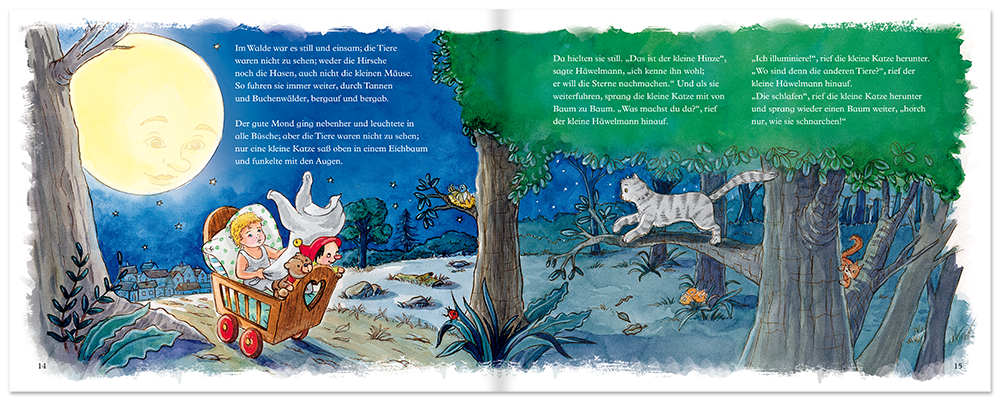 Der kleine Häwelmann Theodor Storm Nostalgie Leseprobe S14–15 Titania Verlag Onlineshop