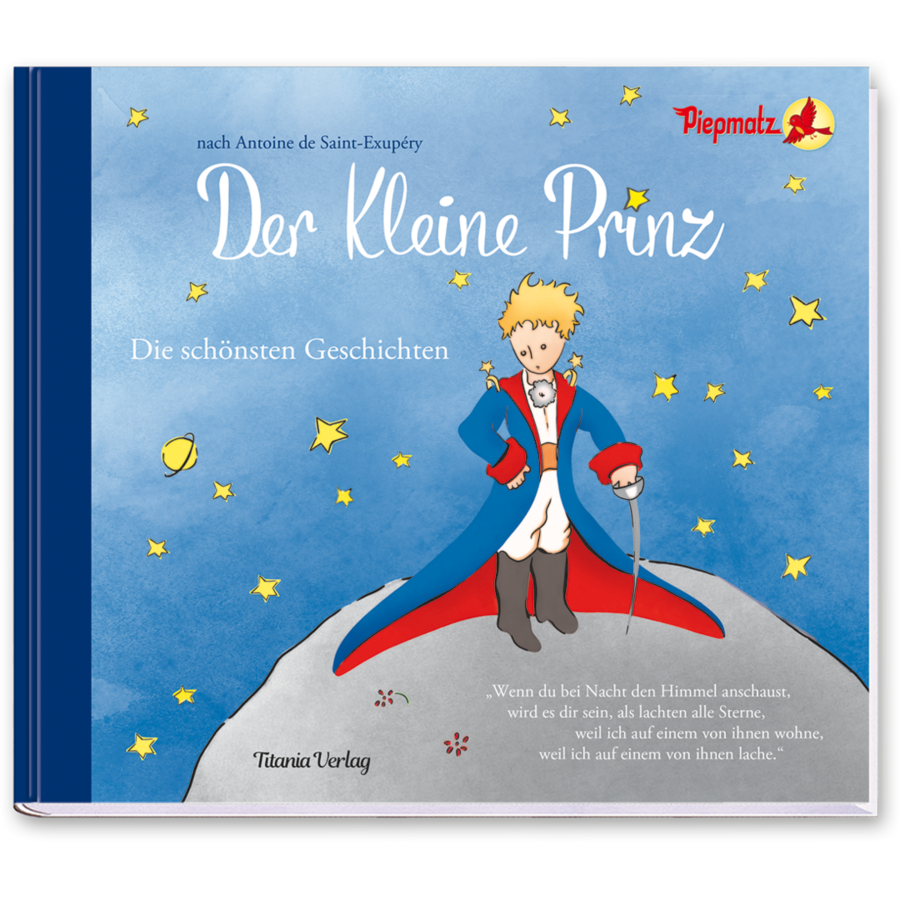 Der Kleine Prinz Kinderbuch Halbleinenband Cover Vorderseite Titania Verlag Onlineshop