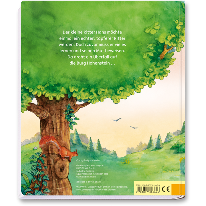 Der kleine Ritter Kinderbuch Kindergeschichten Buch Cover Rückseite Edition XXL Onlineshop