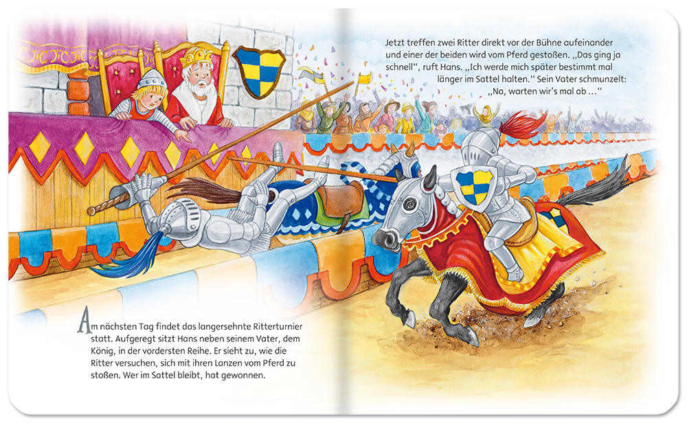 Der kleine Ritter Kinderbuch Kindergeschichten Buch Leseprobe S16-17 Edition XXL Onlineshop