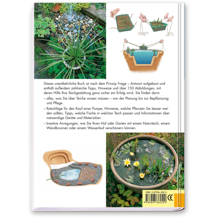 Der perfekte Gartenteich Buch Garten mit Teich gestalten Cover Rückseite Edition XXL Onlineshop