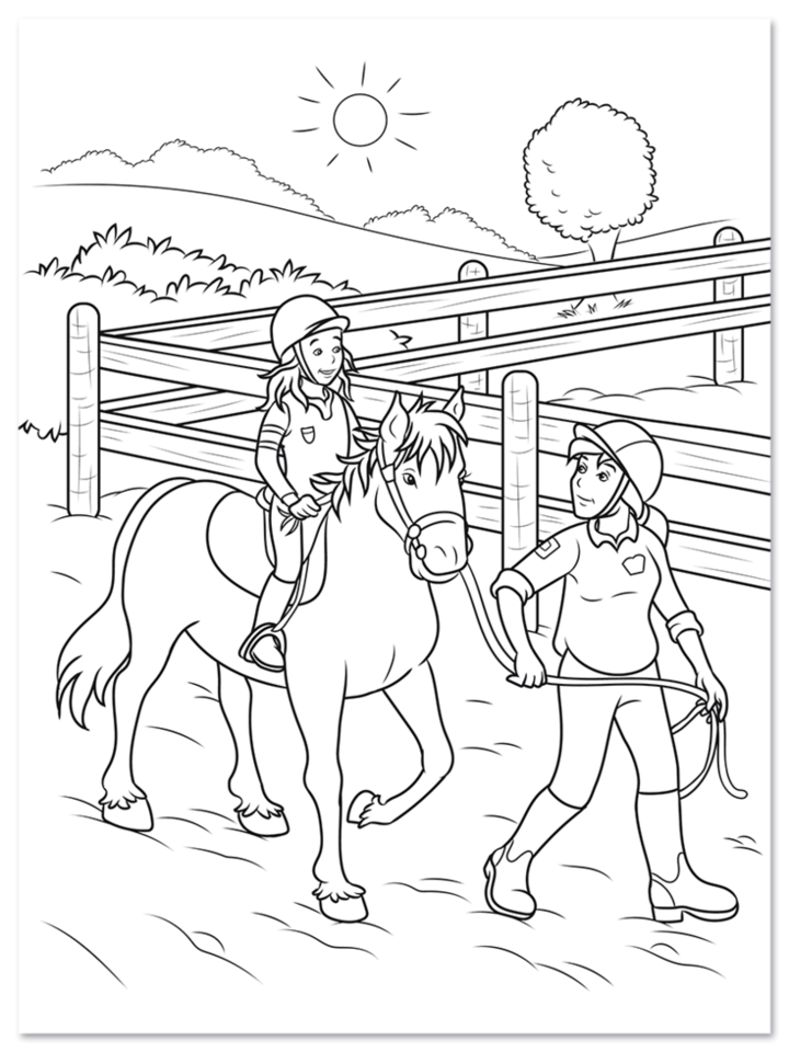 Der Reiterhof Malblock Kinder Pferde Leseprobe S4 Neuer Favorit Verlag Onlineshop